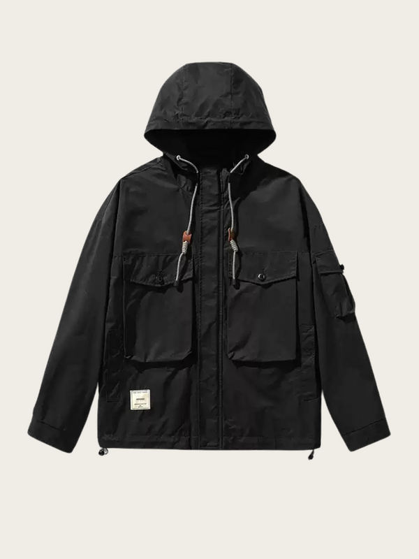 Black Hooded Jacket
