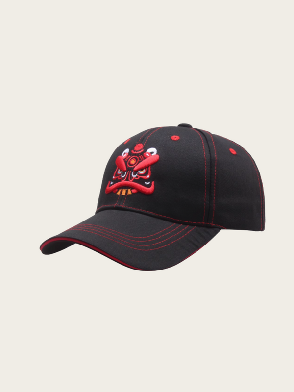 Red Samurai Japanese Cap – Embroidered