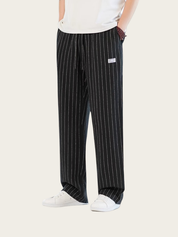 Men’s Striped Lounge Pants – Relaxed Fit Streetwear Trousers