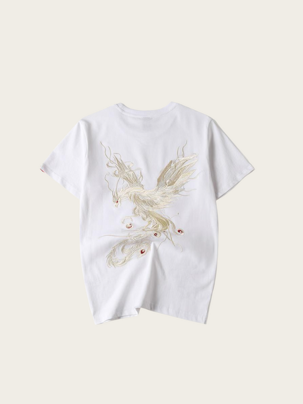 Embroidered Phoenix Japanese T – Embroidered
