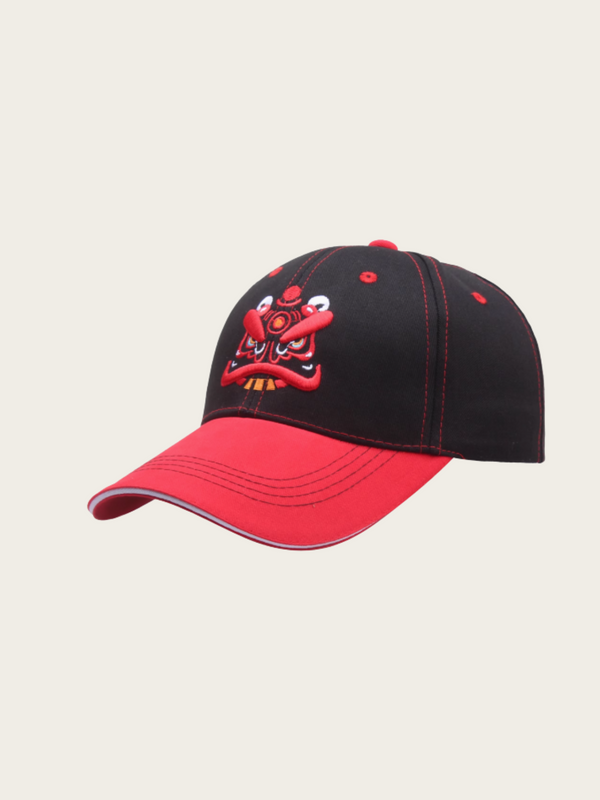 Red Samurai Japanese Cap – Embroidered