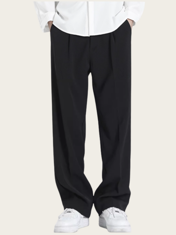 Pleated Straight-Leg Trousers – Everyday Smart-Casual Essential