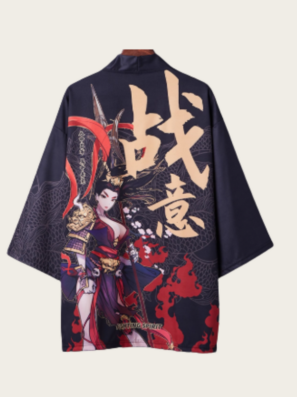 Warrior's Cloud Symphony Kimono – Open Drape