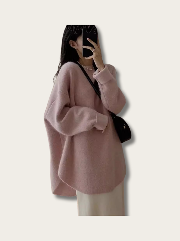 Lux Comfort Oversized Sweater - #ffffff:White