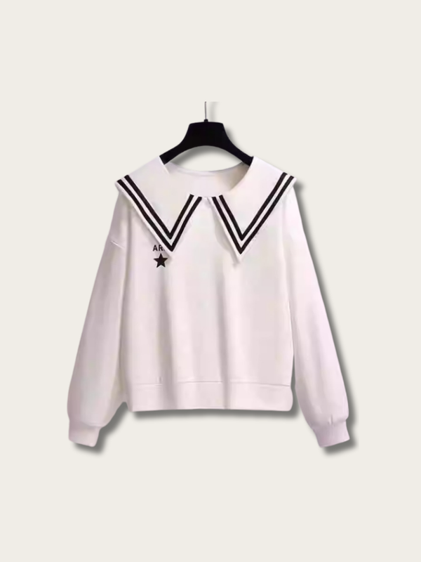 Starlight Sailor Japanese Sweatshirt - White