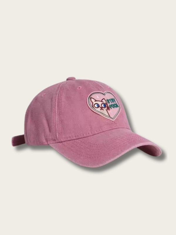 Lucky Charm Dad Cap - Pink Cat