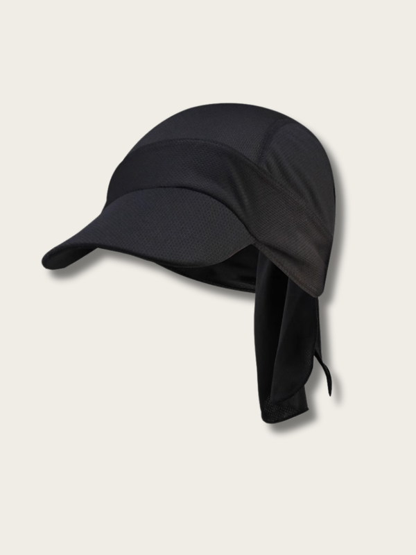 SunShield Sports Cycling Cap - #000000:Black