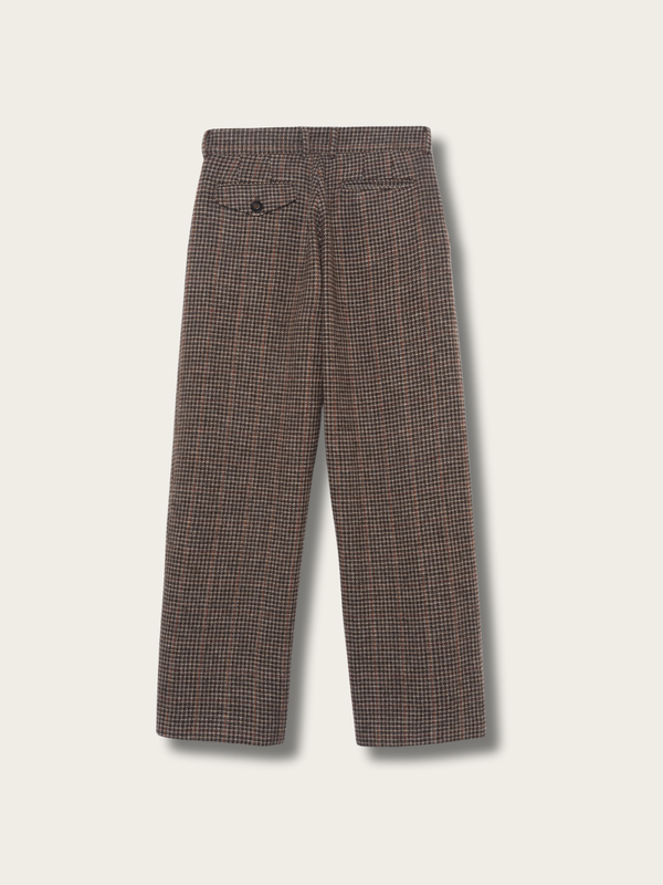 Houndstooth Heritage Wool Pants - Medium