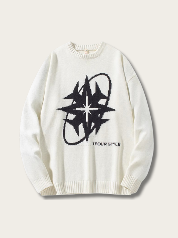 Stellar Navigator Knit Sweater - black:Black