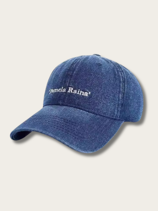 Denim Signature Dad Cap - Dark Blue
