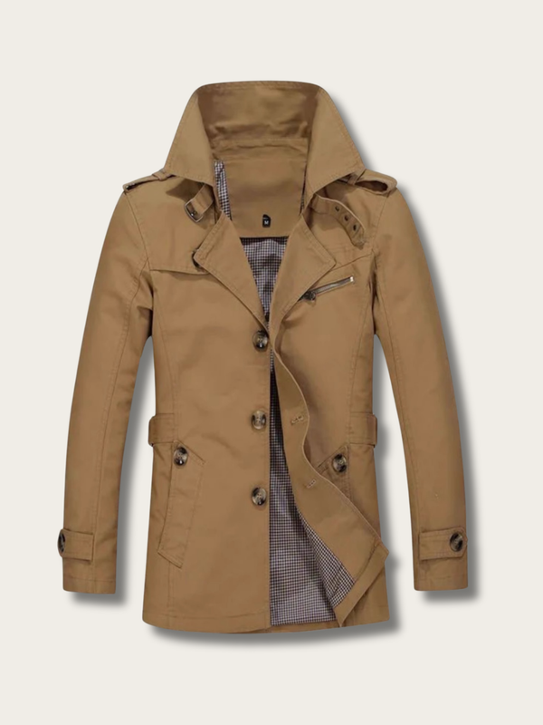 Metro Command Trench Jacket - #808000:Olive Green