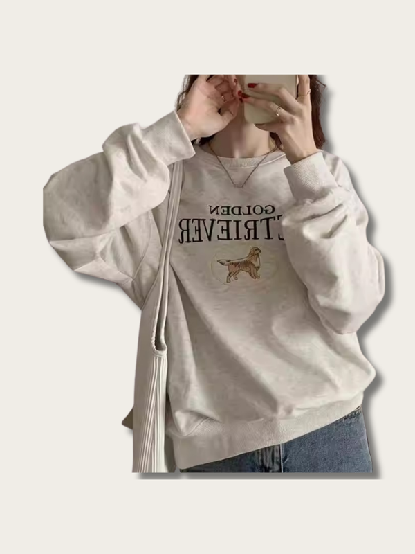 Retriever Comfort Crew Japanese Sweatshirt - White