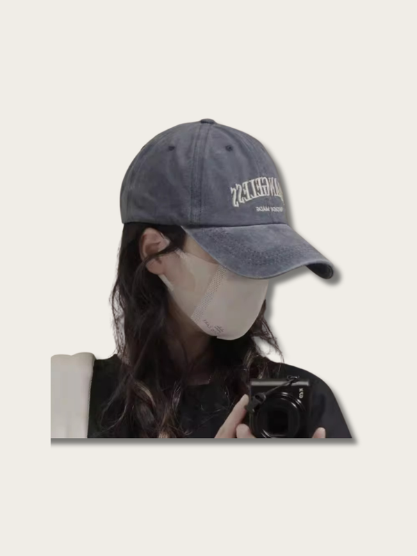 Vintage Los Angeles Dad Cap - #000000:Navy Blue