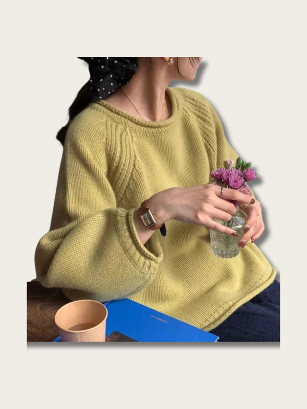 Blissful Balloon Knit Sweater - #ffc0cb:Pink