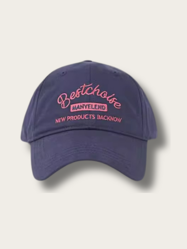 Embroidered Signature Dad Cap - Black:Black