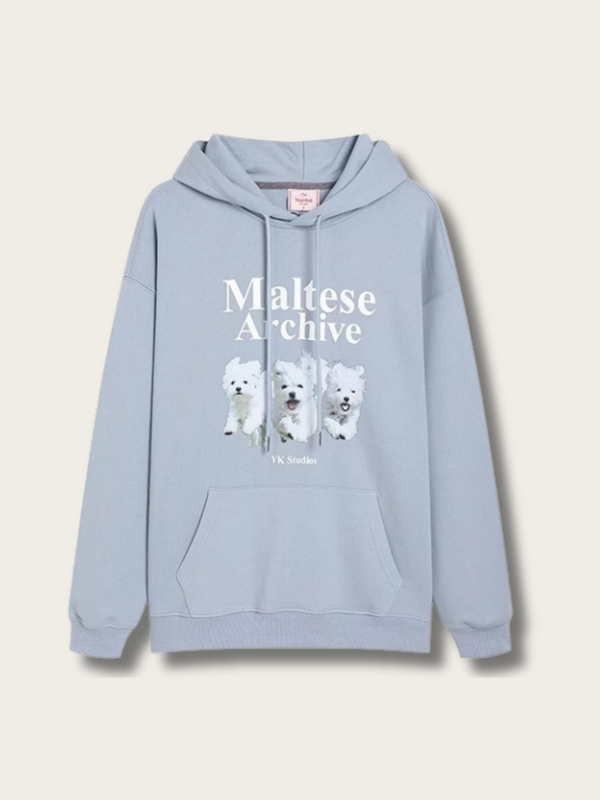 Maltese Archive Cozy Hoodie - #000000:Navy Blue
