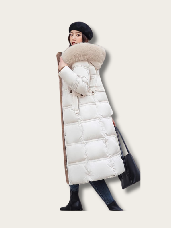 Elegance Frost Long Puffer Coat - M