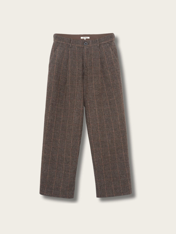 Houndstooth Heritage Wool Pants - Small