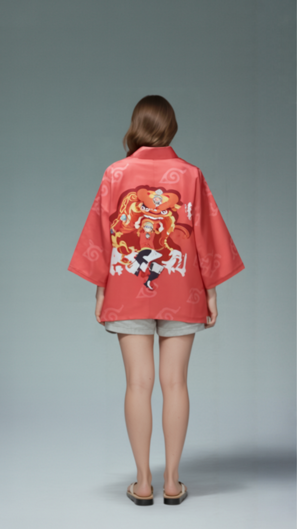 Naruto Kimono Jacket – Open-Front Drape