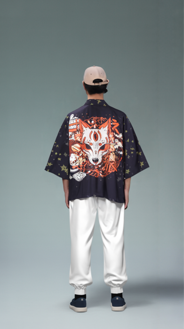 Kitsune Nightfall Kimono Cardigan – Fox