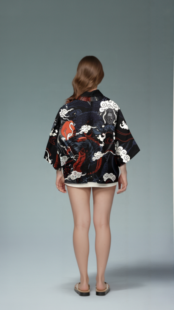 Dragon Tempest Kimono – Dragon Motif Layer
