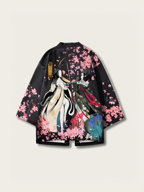 Cherry Blossom Samurai Kimono – Open Drape