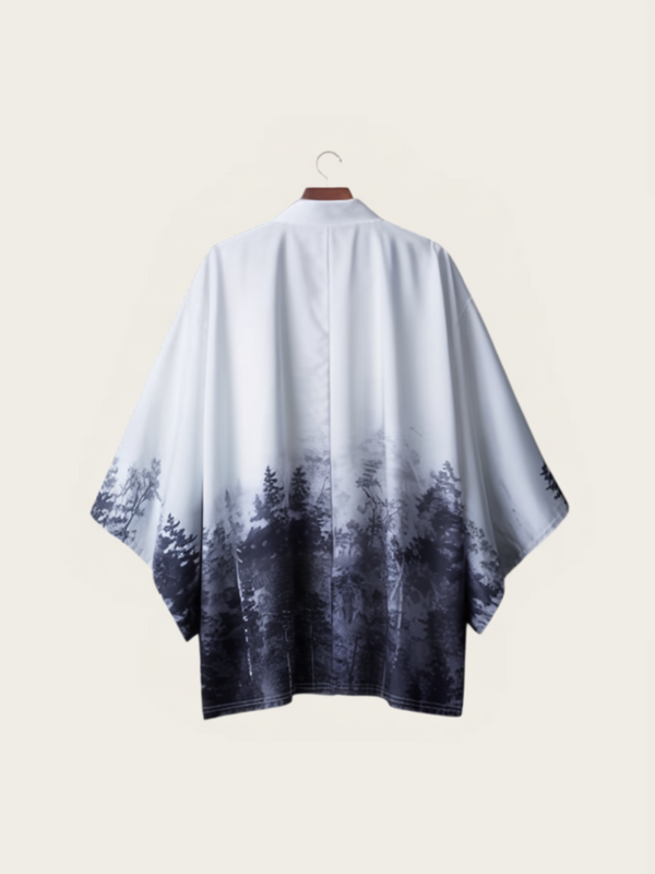 Gradient Print Japanese Kimono – Open Drape