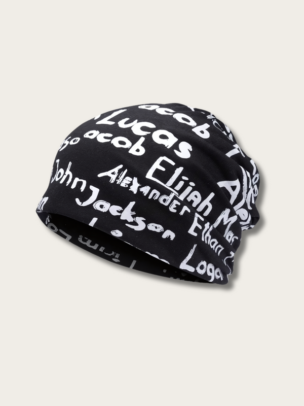 Urban Name Matrix Slouch Beanie - #0000ff:Blue