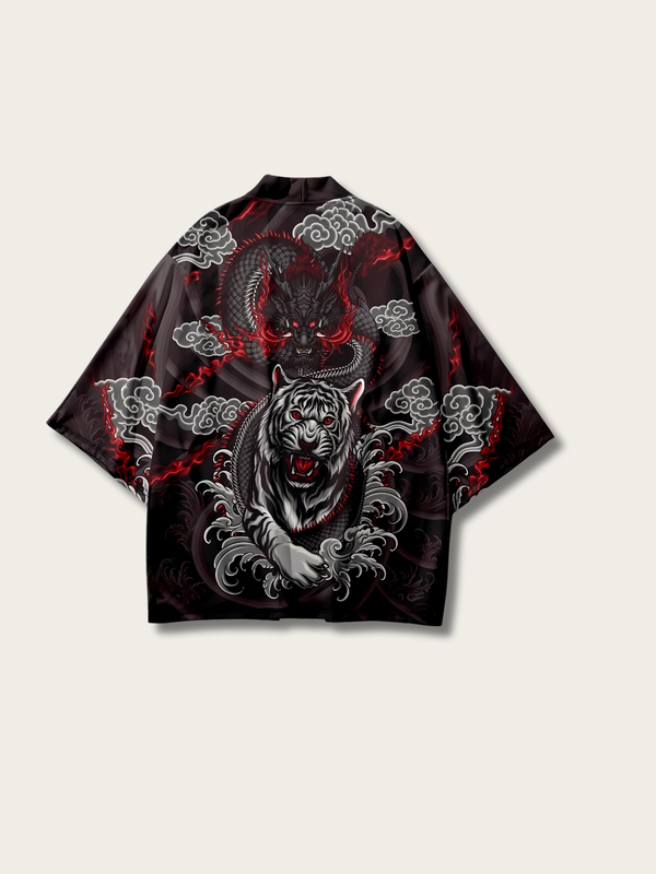 Celestial Inferno Kimono Cardigan - Medium