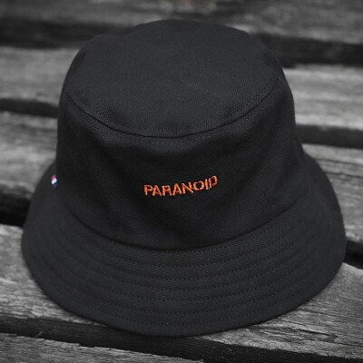 Reclusive/ Paranoid Printed Noir Japanese Techwear Bucket Hat - Paranoid