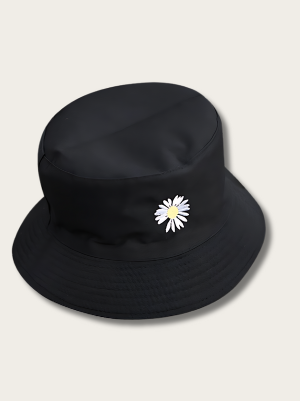 Daisy Embroidered Urban Bucket Hat -