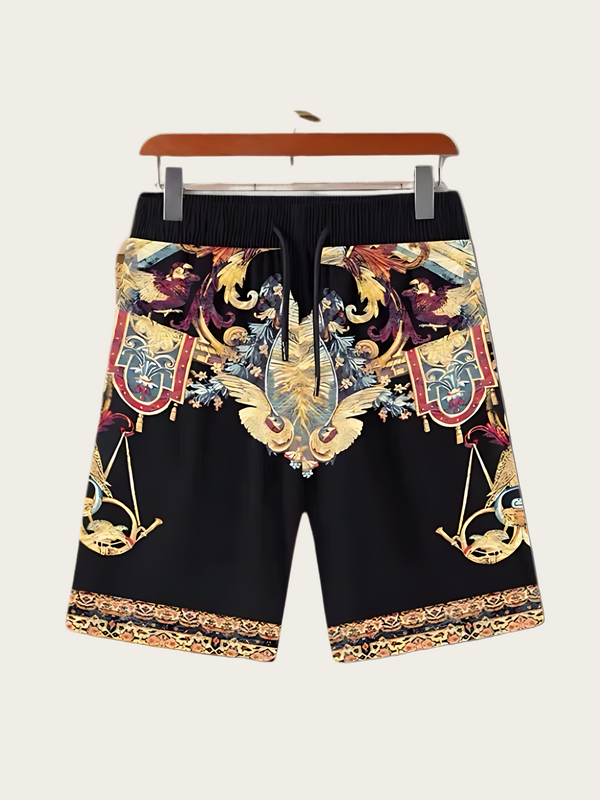Ornate Koi & Baroque Men's Shorts - Large