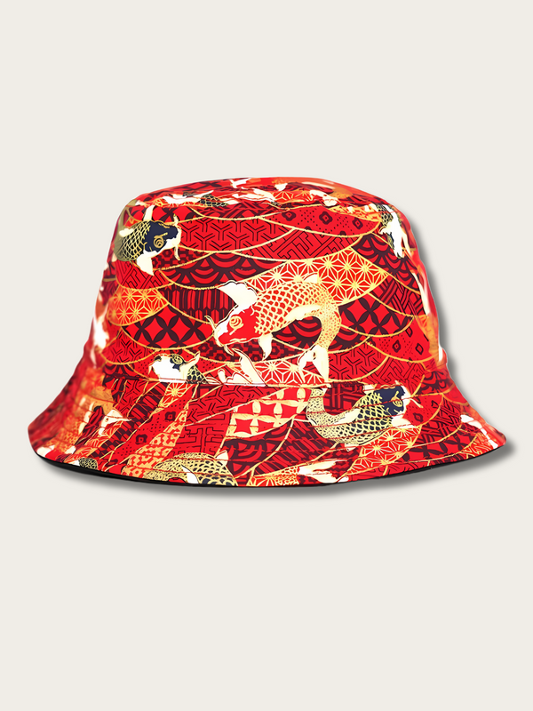 Koi Elegance Reversible Bucket Hat - Medium