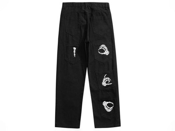 Multi Pocket High Street Dark Japanese Pants - Small