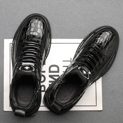 Black Plain Sport Casual Japanese Shoes - 39