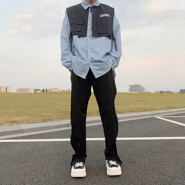 Waterproof Retro Simple Japanese Pants - Large