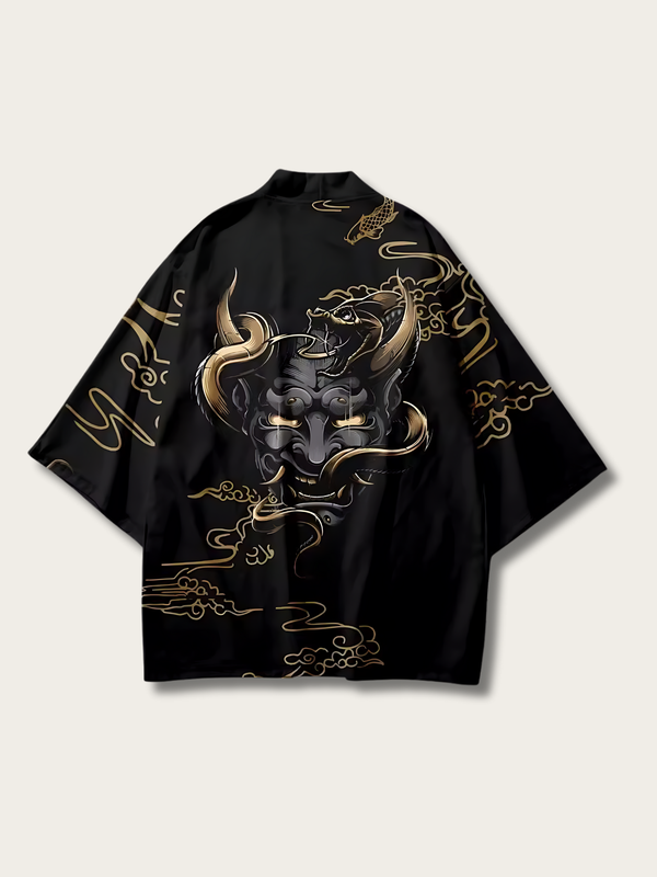 Golden Oni Kimono Cardigan - M