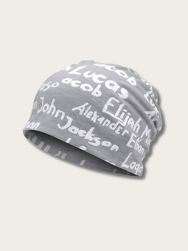 Urban Name Matrix Slouch Beanie - #000000:Black