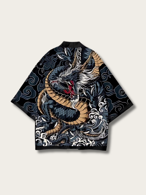 Imperial Dragon Kimono Cardigan - M