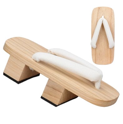Two-Toothed Wooden Japanese Sandals - Small