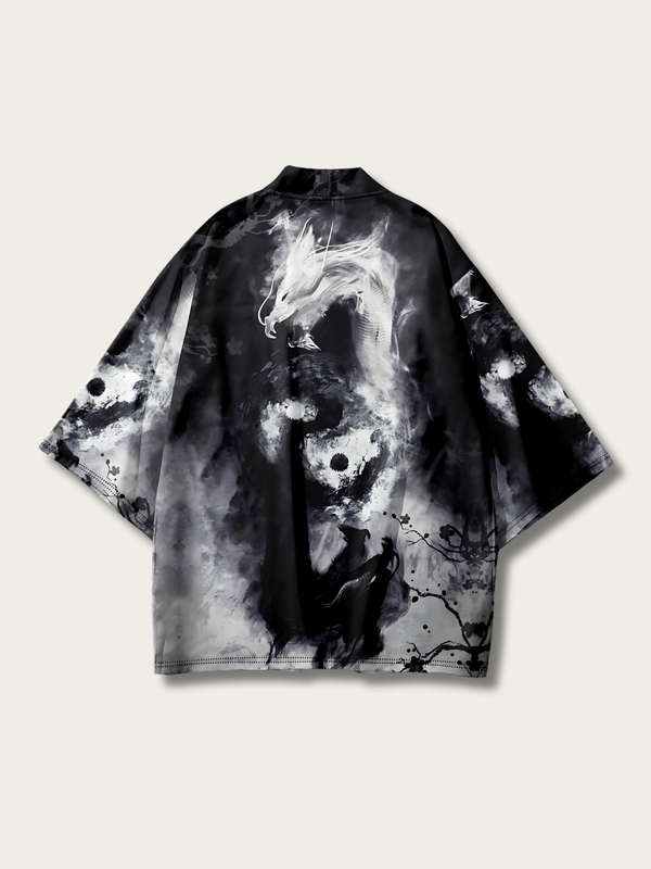 Ethereal Dragon Kimono Cardigan - M