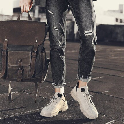 Plain Casual Retro Japanese Streetwear Shoes - 38 EU