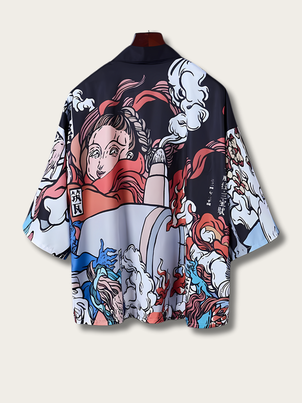 Yūgen Japanese Kimono Cardigan - #ffff00:Yellow