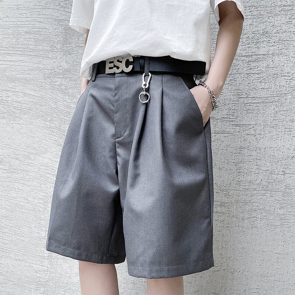 Vintage Cyberpunk Plain Japanese Style Shorts - Medium