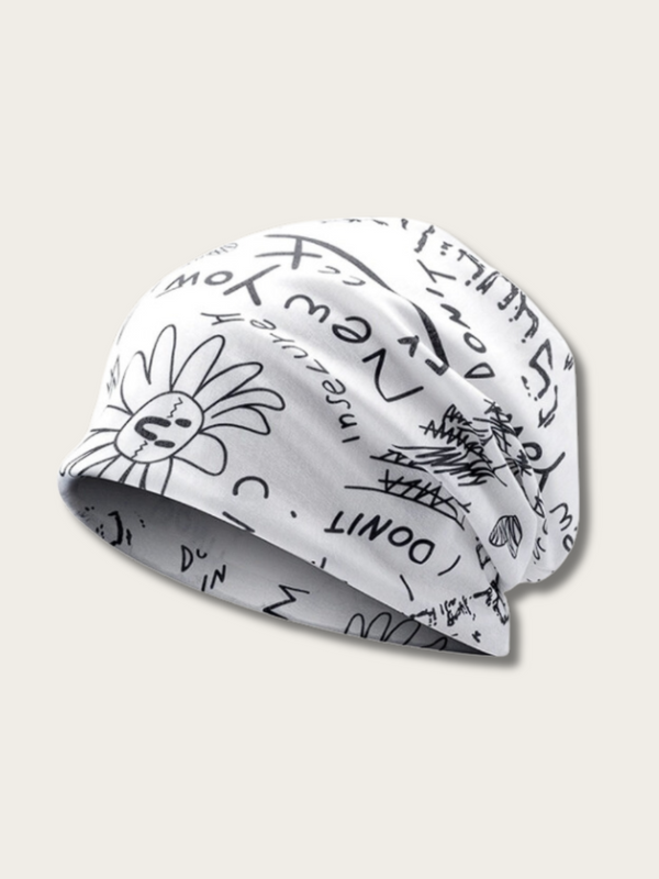 VersaFlex Graphic Beanie - #ffffff:White