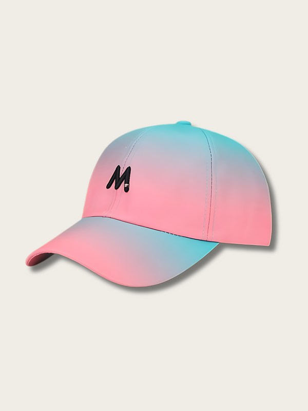Gradient Letter Design Japanese Cap - #ffc0cb:Pink