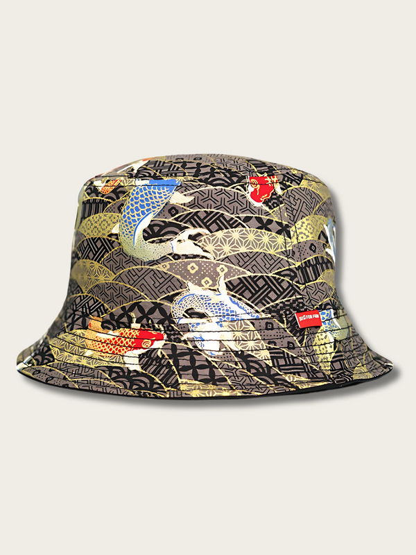 Koi Elegance Reversible Bucket Hat - Medium