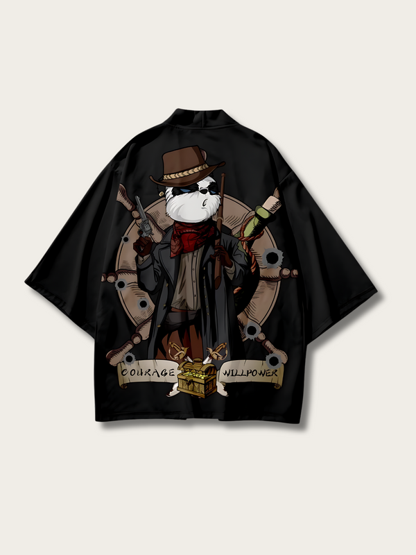 Steampunk Explorer Kimono Cardigan - M