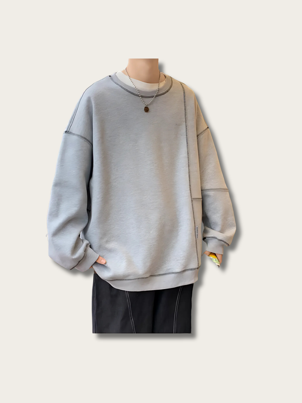 Stitchflow Oversized Crew Japanese Sweater - Medium