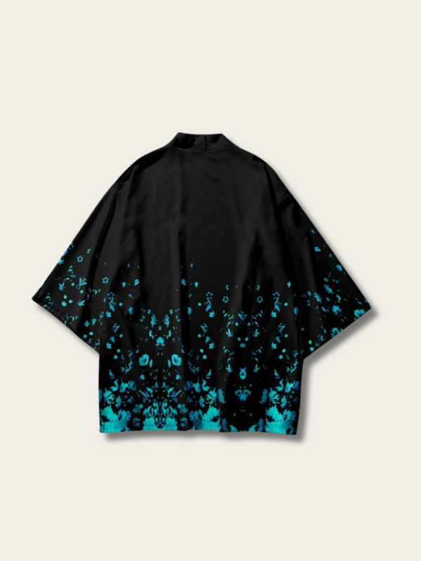 Luminous Flower Japanese Kimono Cardigan - Small
